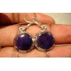 Boucles d'oreille en argent et Sugilite.