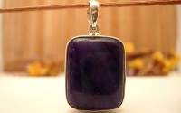 Pendentif en argent et Sugilite.