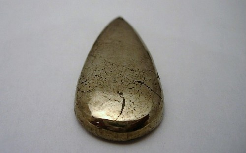 Pierre polie Pyrite.