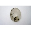 Pierre polie Quartz tourmaline en cabochon.