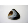 Pierre polie Agate en cabochon.