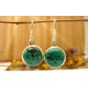 Boucles d'oreille argent et Turquoise.