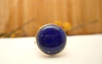 Bague argent et Lapis lazuli T 56