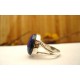 Bague argent et Lapis lazuli T 56