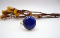 Bague argent et Lapis lazuli T 56