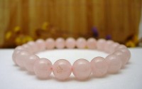 Bracelet en pierre Quartz rose 8mm.