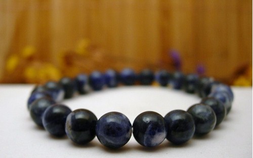 Bracelet en pierre Sodalite.