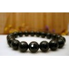 Bracelet en pierre tourmaline noire.