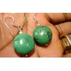 Boucles d'oreille argent et Turquoise.