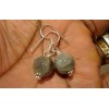 Boucles d'oreilles argent et Labradorite.