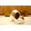 Bague en argent et Unakite T 53.5