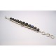 Bracelet argent et labradorites.