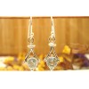 Boucles d'oreille argent et Topaze bleu.