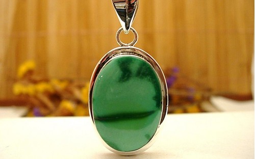 Pendentif en argent et Turquoise.