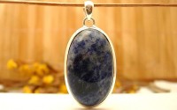 Pendentif en argent et Sodalite.