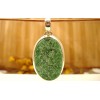 Pendentif en argent et green jade.