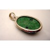 Pendentif en argent et green jade.