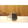 Bague en argent et Labradorite T 57