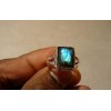 Bague en argent et Labradorite T 57