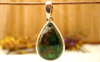 Pendentif en argent et Chrysocolle.