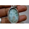 Pendentif argent et Larimar.