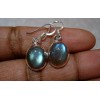 Boucles d'oreilles argent et Labradorite.