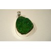 Pendentif argent et Uvarovite.