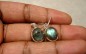 Boucles d'oreilles argent Labradorite .