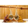 Boucles d'oreilles argent Labradorite .