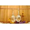 Boucles d'oreille en argent et Quartz rutile