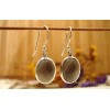 Boucles d'oreille en argent et Agate.