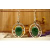 Boucles d'oreilles argent et Chrysocolle.