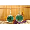 Boucles d'oreille en argent et Turquoise.