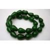 Green jade pierre percée 10X14mm.