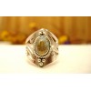 Bague en argent et Labradorite T 57.5