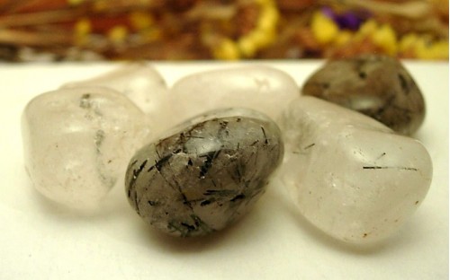 Pierre roulée Quartz tourmaline