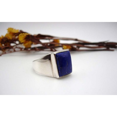 Bague homme en Lapis lazuli T 66