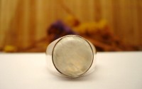 Bague homme en Pierre de lune T 60