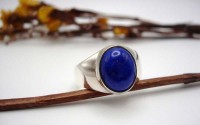 Bague homme en Lapis lazuli T 58