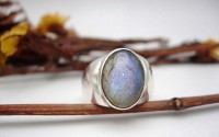 Bague homme en Labradorite T58