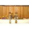 Boucles d'oreilles en argent et Citrine