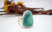 Bague en argent et Turquoise T 51.5