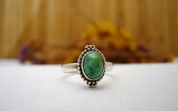 Bague en argent et Turquoise T 52
