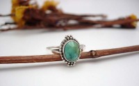 Bague en argent et Turquoise T 52