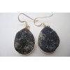 Boucles d'oreilles argent et Sodalite.