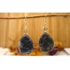 Boucles d'oreilles argent et Sodalite.