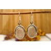 Boucles d'oreilles argent Quartz rose