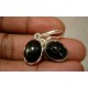 Boucles d'oreilles argent et Black star