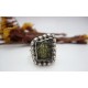 Bague en argent et Moldavite T56