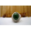 Bague en argent et Malachite T 54